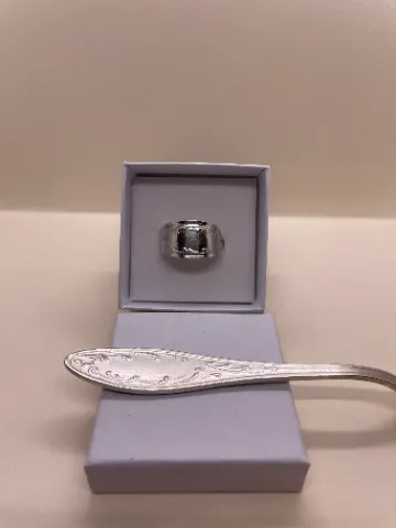 טבעת ציפוי כסף